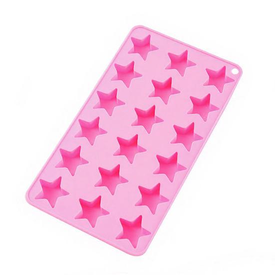 

Форма для льда в виде звезды Пищевой силикон Форма для льда для шоколада Конфет Легко извлекаемая Термостойкий Инструмент для выпечки для домашней вечеринки розовый