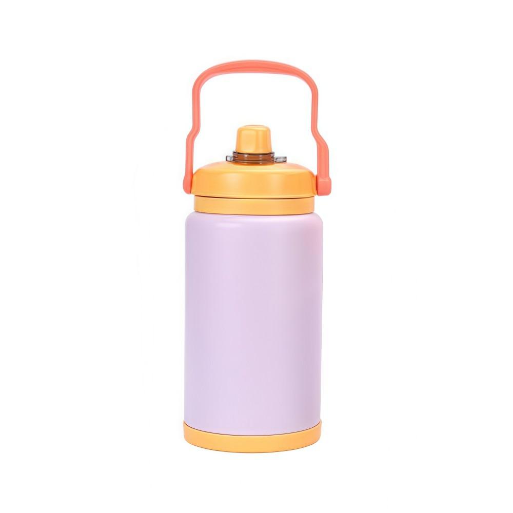 

2800ml Thermal Cup 304 Stainless Steel Vacuum Straw Cup NEW Sports Kettle Cup Outdoor фіолетовий
