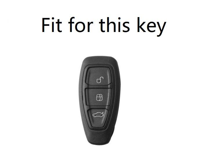 Carbon Fiber Abs Car Smart Key Fob Case Cover For Ford Fiesta Focus 3 4 Mondeo Ecosport Kuga Focus St Car Key Smart Remote Key