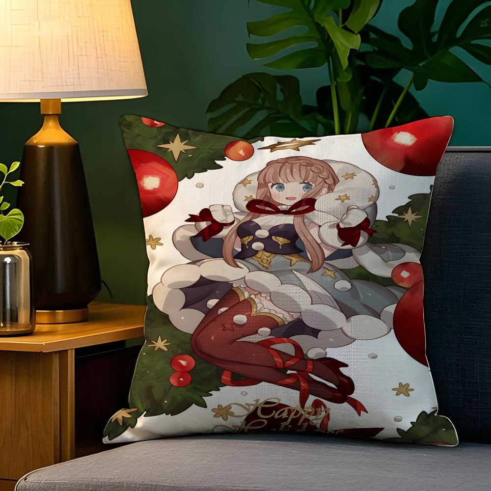 Beautiful illustrations in cartoon books  Pillow Case Natural Linen Pillow Case DoubleSided Decor Sofa Pillowcase Home Decor