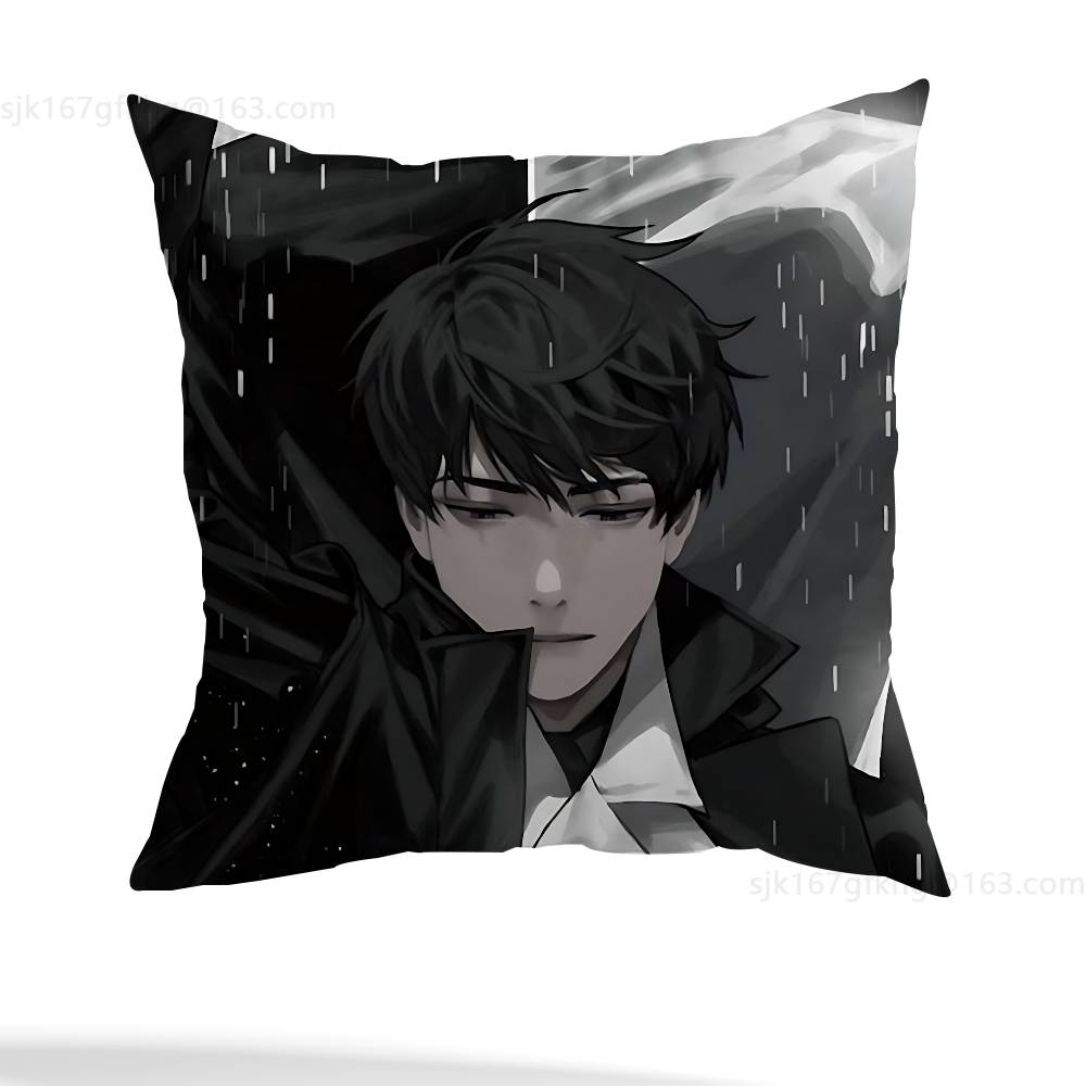 Anime Omniscient Reader Viewpoint Pillow Case Square Double-Sided Printing Short Plush Sofa Cushion Cover Bedroom Bedside Pillow
