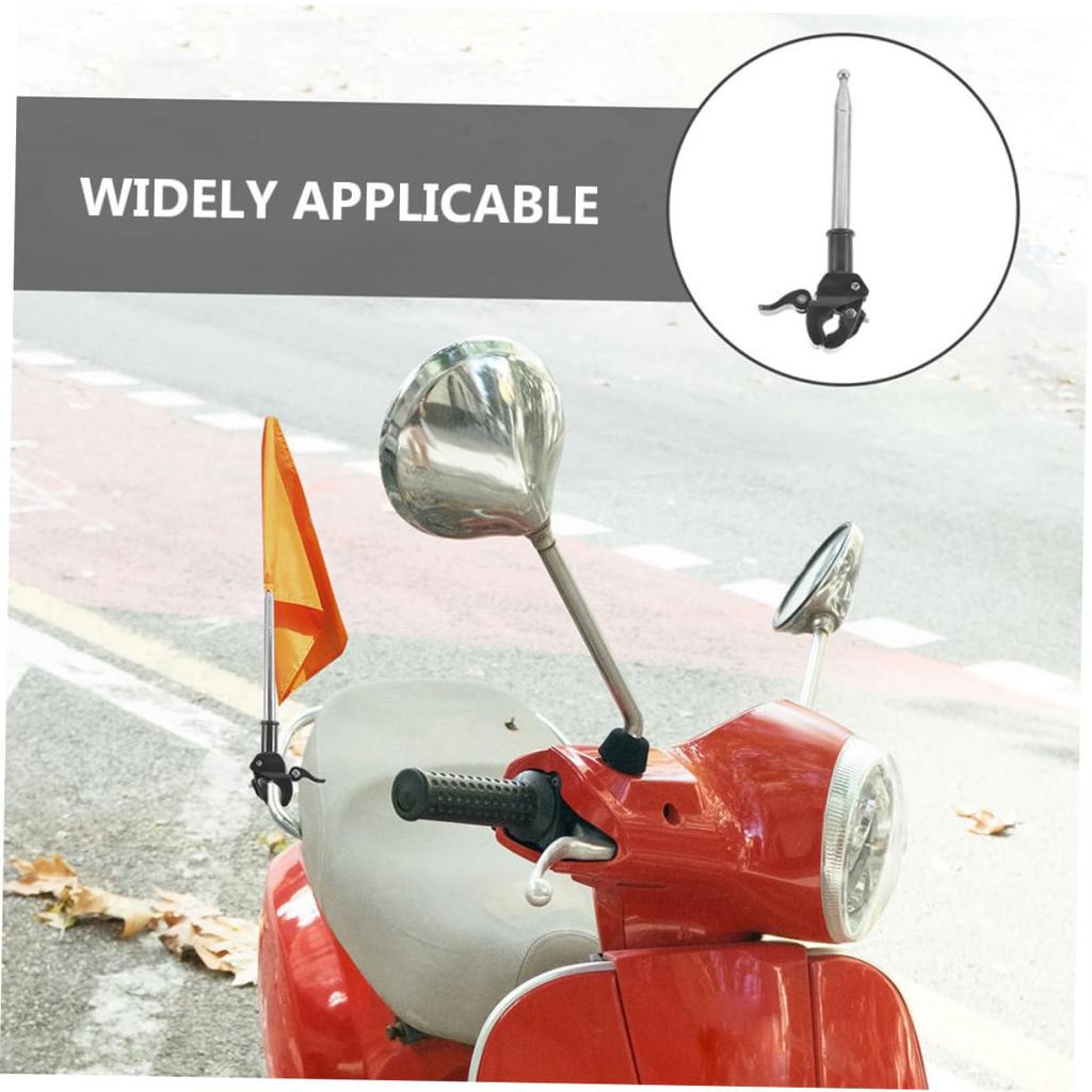 COSMEVIVI 2pcs Bike Flagpole Flag Pole for Bike Bicycle Handlebar Flag Pole Portable Flag
