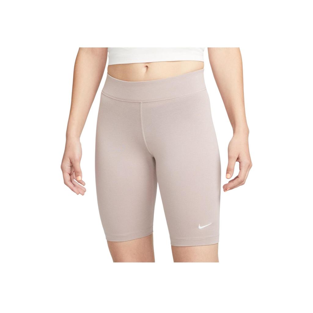 Nike Sportswear Essential Solid Slim Fit Workout Shorts Women Shorts Gray Brown CZ8527-272