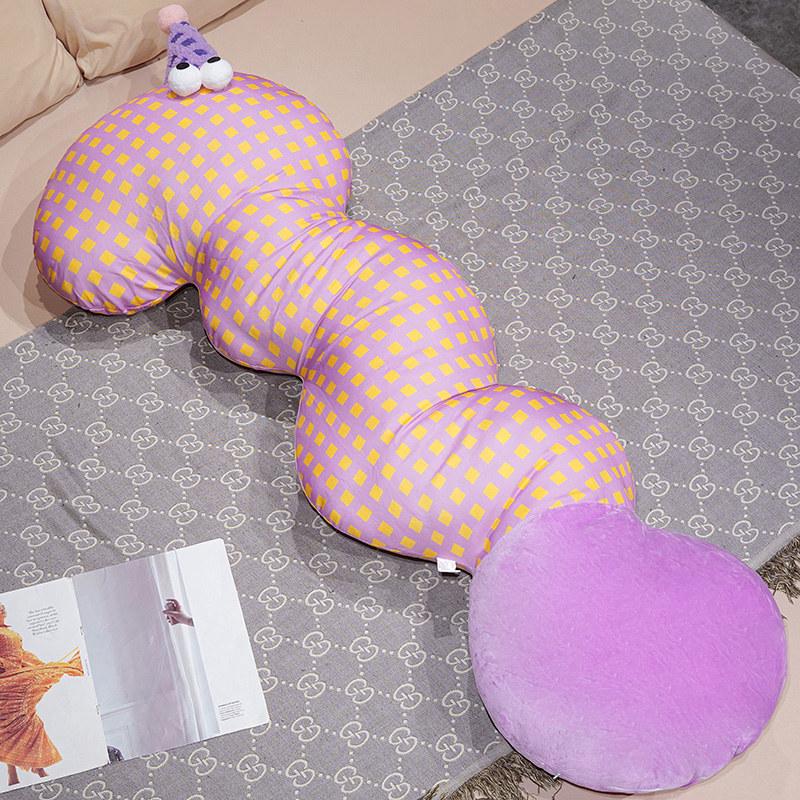 

Dopamine Plush Cloud-Shaped Pillow: Comfy Bolster for Sleep, Pregnancy, or Leg Support for Girls 100cm фіолетовий