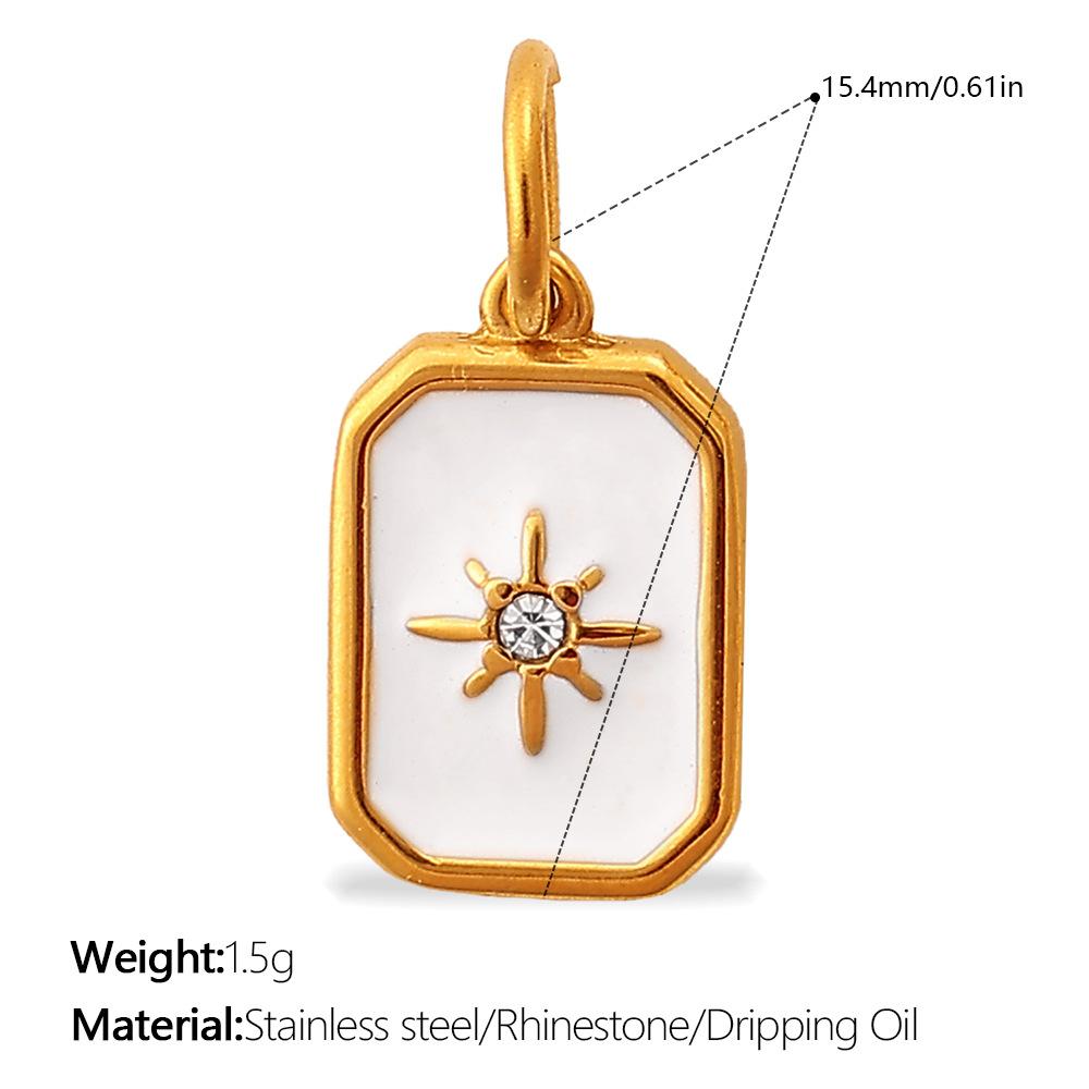 Yori 2Pcs Heart Star Moon Eiffel Tower Cross Elements Making Earrings Necklace Bracelet Jewelry Material Making Accessories