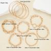 9 Pcs Gold Color Bangle Bracelet Set For Women Chunky Minimalist Paperclip Oval Link Stackable Open Bracelet Trendy Jewelry Gift