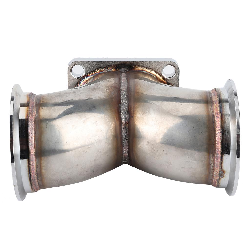 VBand Dual Inlet Y Elbow Adapter 3in for V6 V8 Engine T4 Turbocharger Twin Scroll Flange