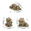 Metal Animal Statues Dog Figurines Sculptures Collectible Table Ornament Centerpieces for Living Room Bedroom Decors