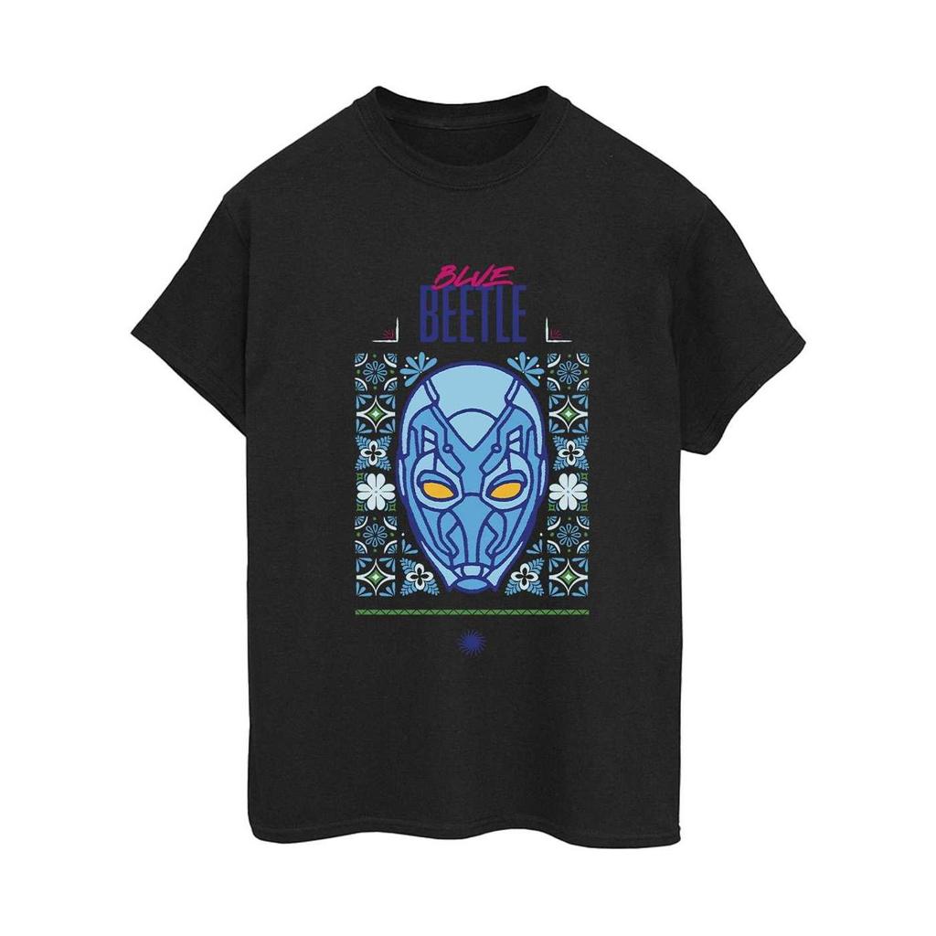 Blue Beetle Womens/Ladies Helmet Cotton Boyfriend T-Shirt