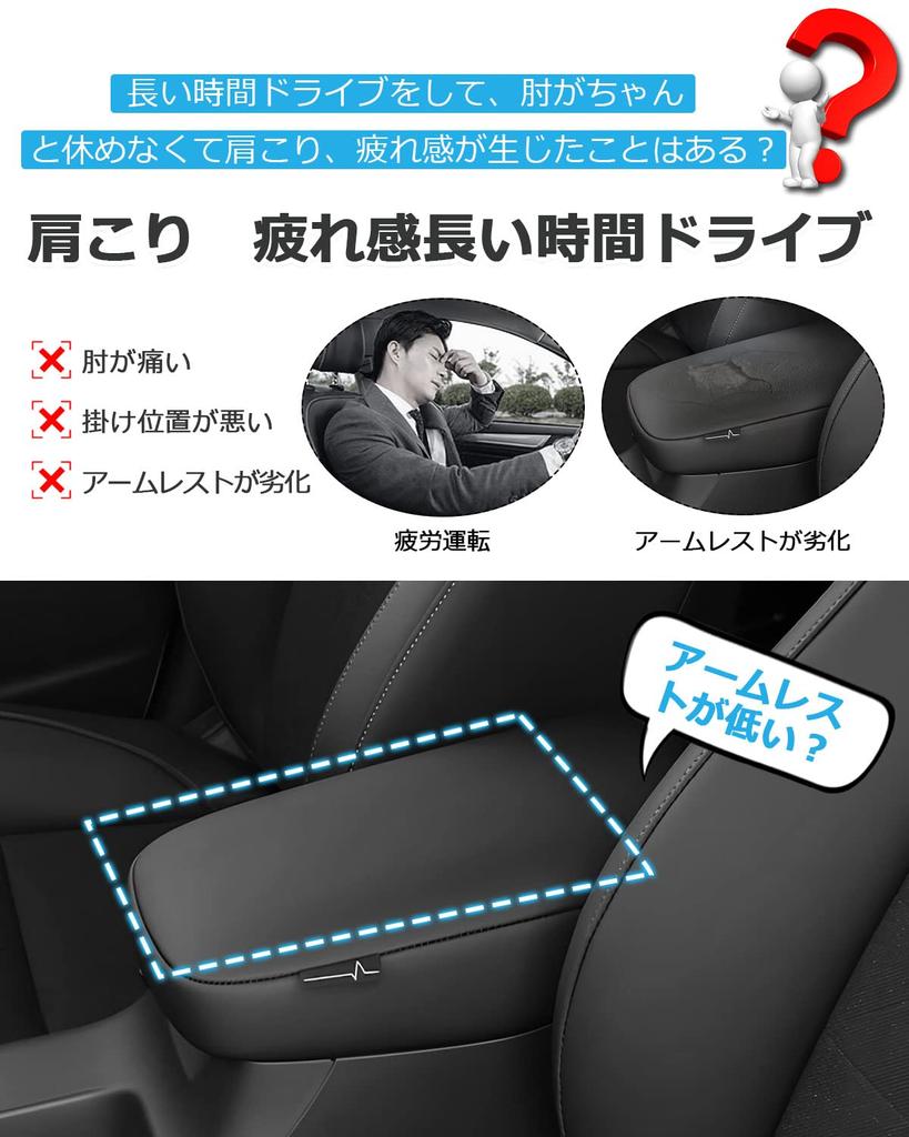 LIMSTYLE Honda New Vezel RV Series Armrest Cushion Armrest Cover VEZEL RV3 RV4 RV5 RV6 Type April Armrest Pad Console Box Protection With Pockets On