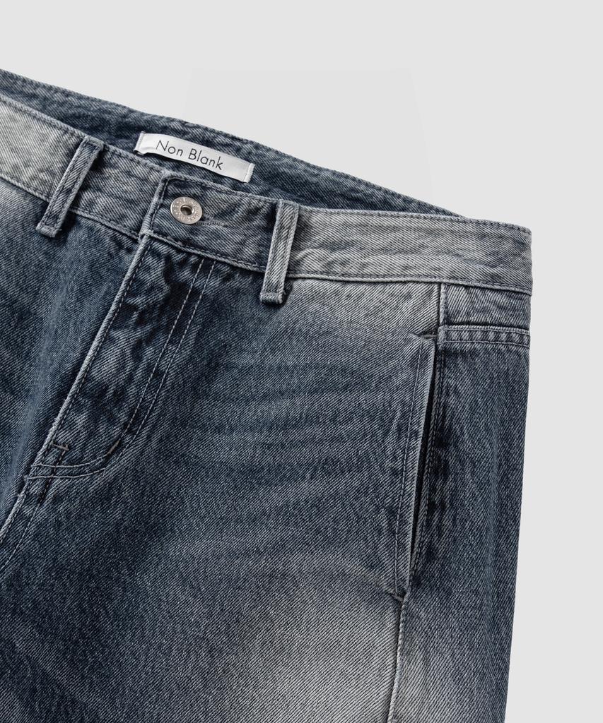 NONBLANK Curved Washed Denim Pants_Blue