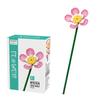 Assembling Children Puzzle Building Blocks Flower Rose Lily Bouquet Model Toy