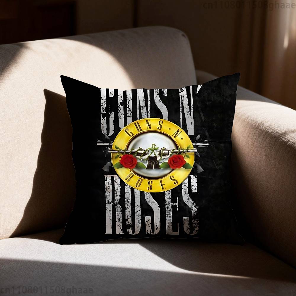 GGuns N RRoses Pillow Case Pillow Case Living Room Sofa Cushion Cover Suitable For Home Bedroom Room Decoration