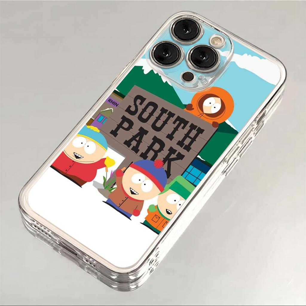 Lustige Cartoons S-South-Park Handyhülle Für iPhone 17 Air 16 e 15 14 13 12 11 Pro Max Plus Mini SE 2020 2022 Transparente Hülle