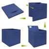 Cube Non Woven Fabric Storage Bin Collapsible Storage Box Home Supplies Kid Toy Storage Organizer Cabinet drawer organization