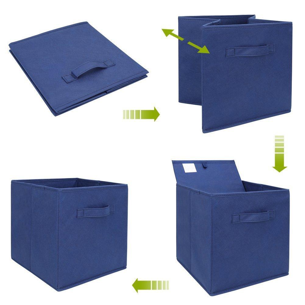 Cube Non Woven Fabric Storage Bin Collapsible Storage Box Home Supplies Kid Toy Storage Organizer Cabinet drawer organization