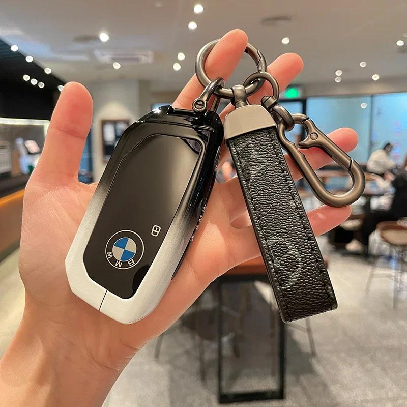 Car Key Case Cover Shell Fob For BMW i7 X7 G07 LCI iX I20 X1 U11 7 Series G70 G09 XM U06 G81 M3 Smart Key Protect Shell GX6