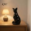 Modern Indoor Decorations Spiral Cat Sculpture Resin Ornament, Creative Twisted Statue, Artistic Decorative Ornaments Desktop Decor for Home