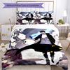 3pcs Solo Leveling Sung Jin-woo pattern bedding set duvet cover set includes duvet cover &pillowcases, perfect all season bedroom decoration & gift