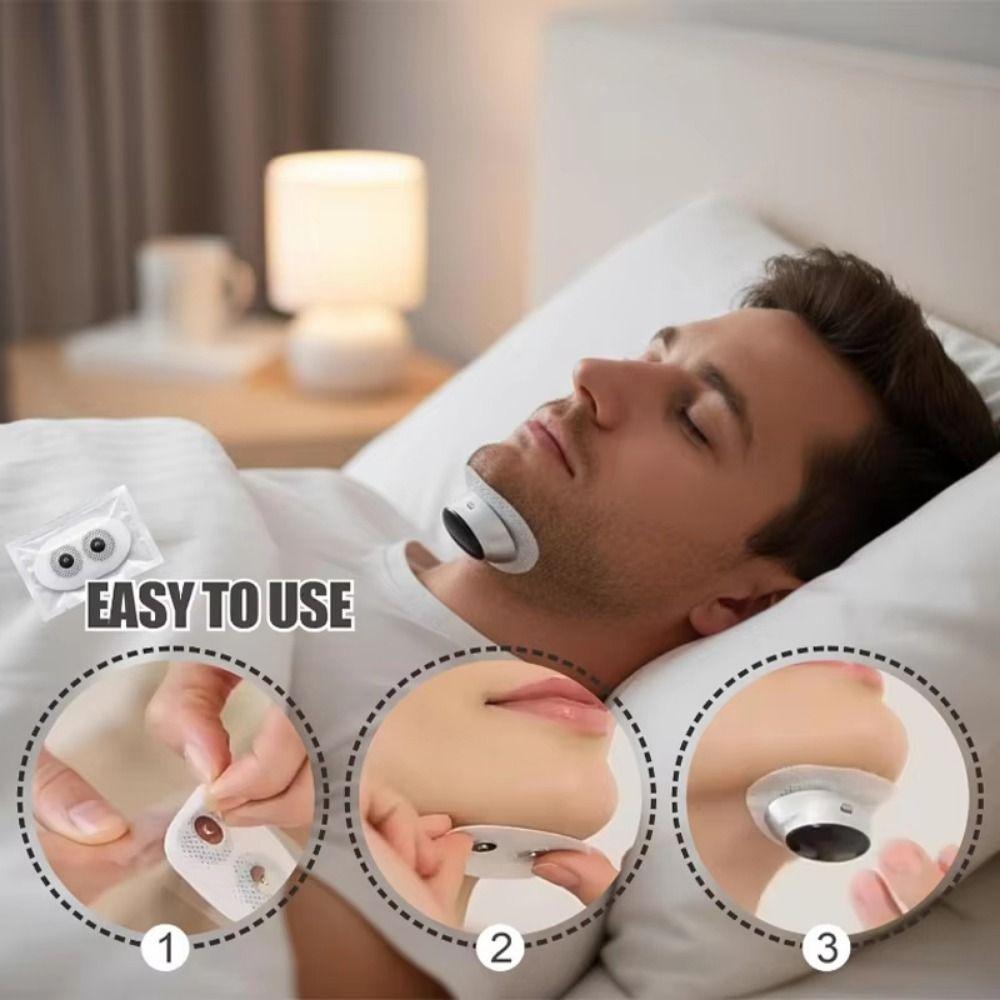 Intelligent Smart Anti-Snoring Device Magnetic EMS Pulse Snoring Stop Good Sleep Assisted
