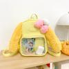 Mini transparent bar cake cm baby bag ins comic show backpack college student backpack female