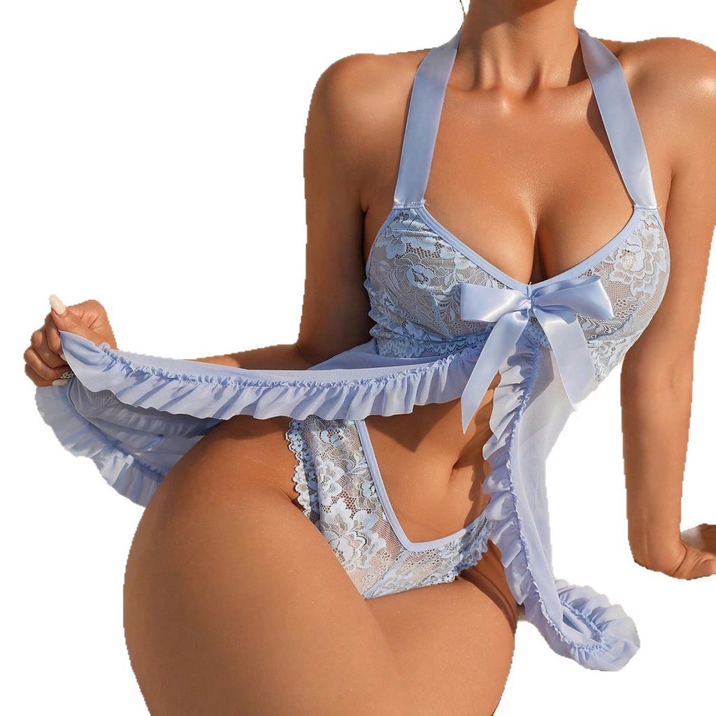 New mesh suspender skirt sexy underwear women