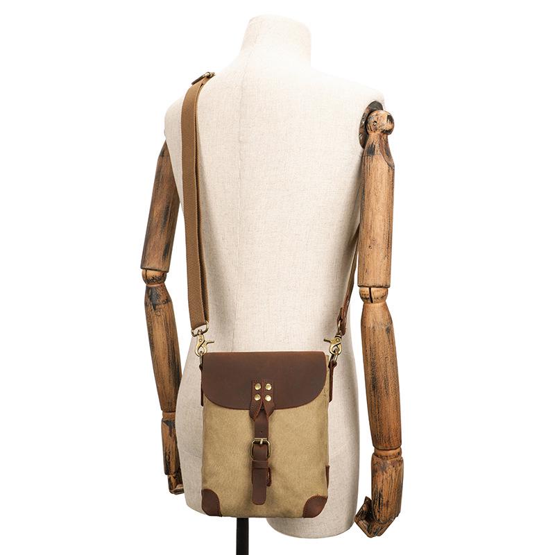 Men's Retro Canvas Crossbody Shoulder Bag - Casual Outdoor Fashion
