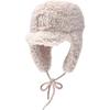 MLB Trapper Hats Unisex Cream/Black/Light Pink Fashion 3AWMB0256