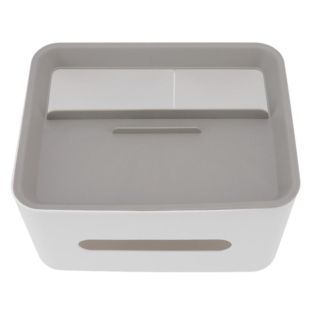 Tissue Box Cover Rectangular Plastic Remote Control Stationery Storage Napkin Box Holder for Office Living Room