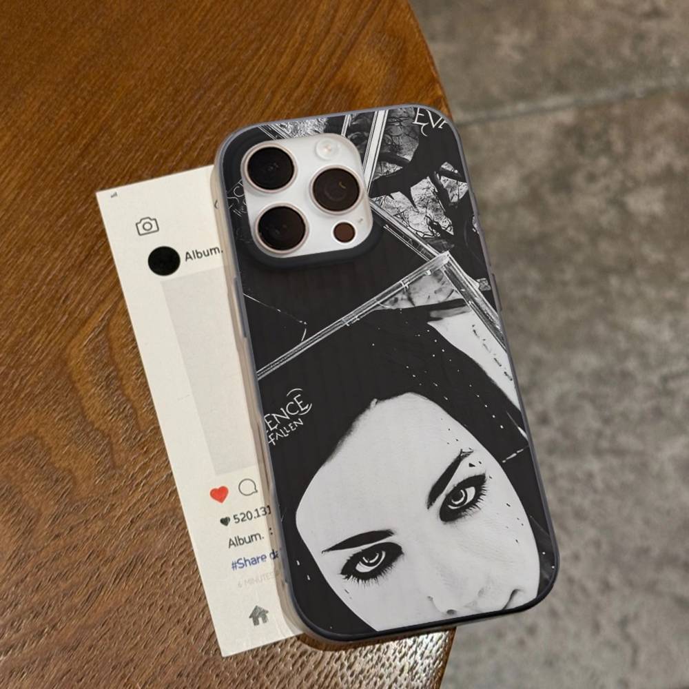 

Чехол для телефона рок-группы Evanescence для iPhone 17 16 15 11 12 13 14 Pro Max Мягкий гофрированный силиконовый чехол iPhone 12 pro