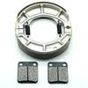 Motorcycle Front Rear Brake Pads for SUZUKI GX125R 1988 SX125R SX200R 1985-1991 DR125 1986-1988 DR125E 1994 1995 GX SX 125