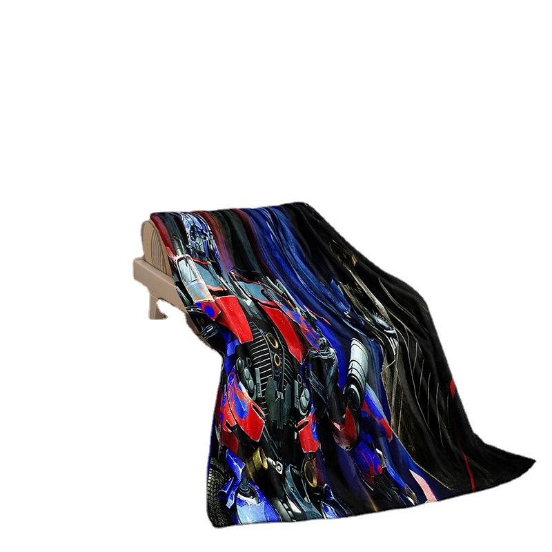 Cartoon Transformers Series Double-Sided Flannel 2D Digital Printing Blanket Blanket
