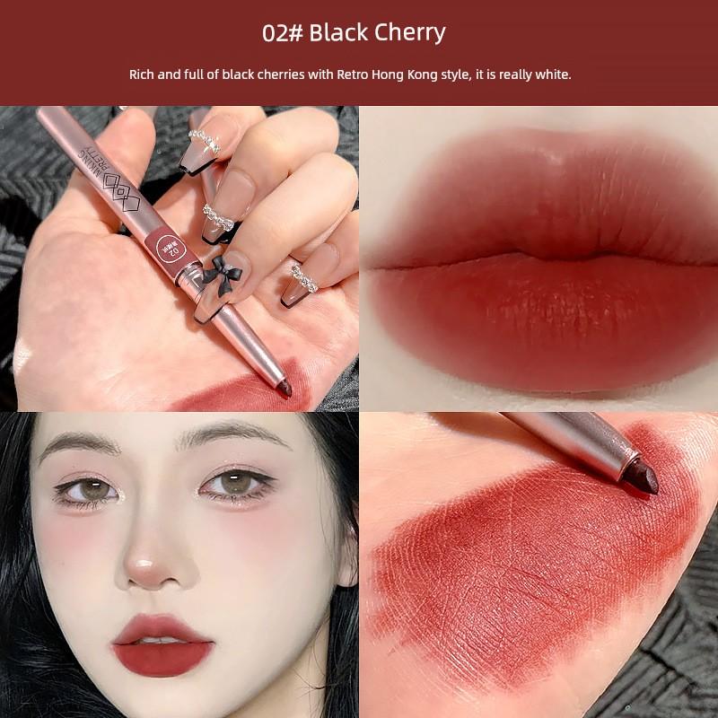 Mking Pretty Carved Lip Liner Waterproof and Durable Matte Lip Pencil Not Easy to Fade Female Lipstick Official Authentic Products