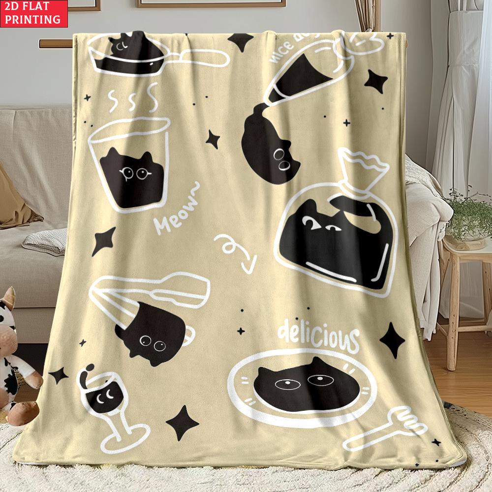 

Animal flannel thin Blanket blanket Picnic Bed Sofa Blankets Family Bedroom Children s Room Napping blankets fluffy 130x150cm