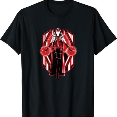 T-shirt Marvel WandaVision Sorcière Rouge Portrait de Puissance