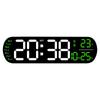 Creative New Product Wall Clock Multi-function Clock Living Room Watch Large Screen LED Digital Alarm Clock 6651