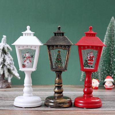 Vánoční dekorace Větrné lampy Hudba Osvětlené Noční světlo Santa Kreativní ozdoby Stolní lampy Vánoční domácí dekorace