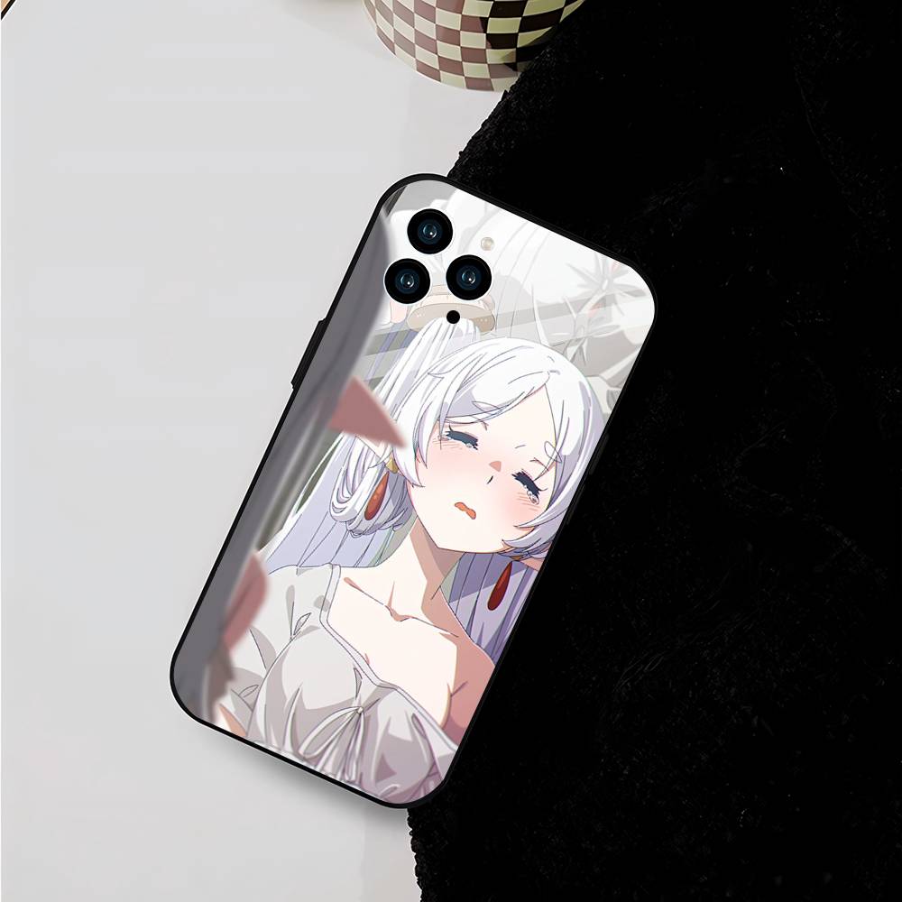Frieren Animation F-Frieren Beyond Journeys End Phone Case For IPhone 17 Air 16 15 14 13 Pro Max 11 12 Black Silicone Cover