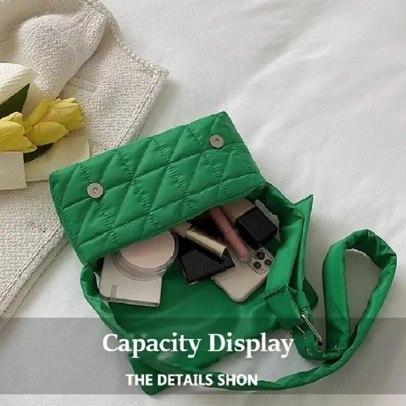 Новые модные хлопковые женские сумки на плечо Space Pad — фото 4