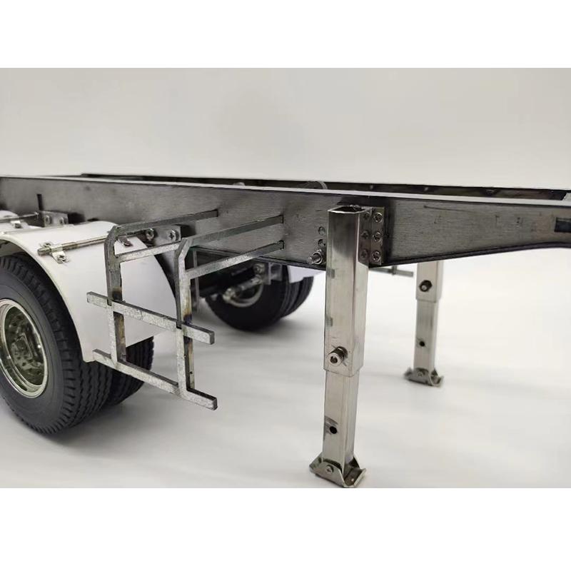 Metal Trailer Landing Gear Holder Outrigger for 1/14 Tamiya RC Dump Truck SCANIA 770S R620 VOLVO Arocs MAN TGX Car Accessories