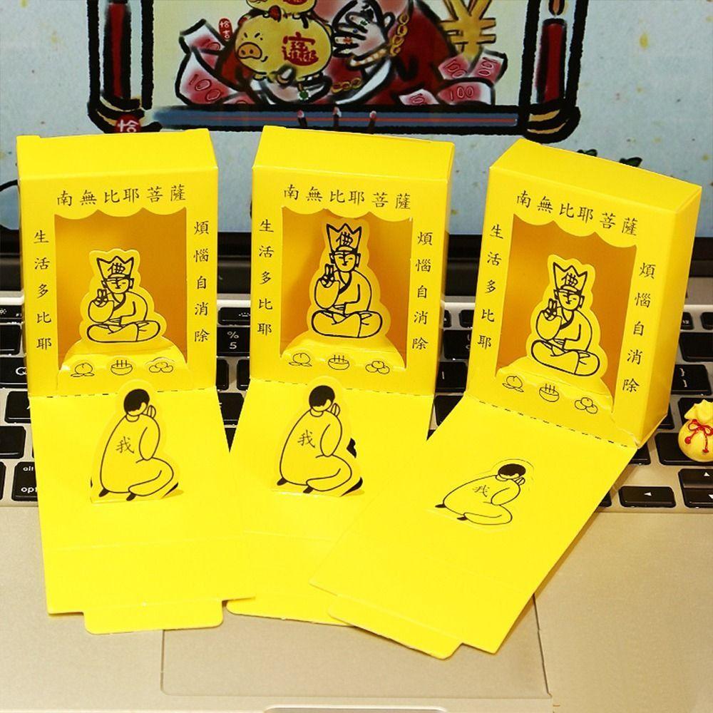 Alleviate Stress Buddha Worship Mini Box Devout Prayer Buddha Spiritual Box  Great Gifts