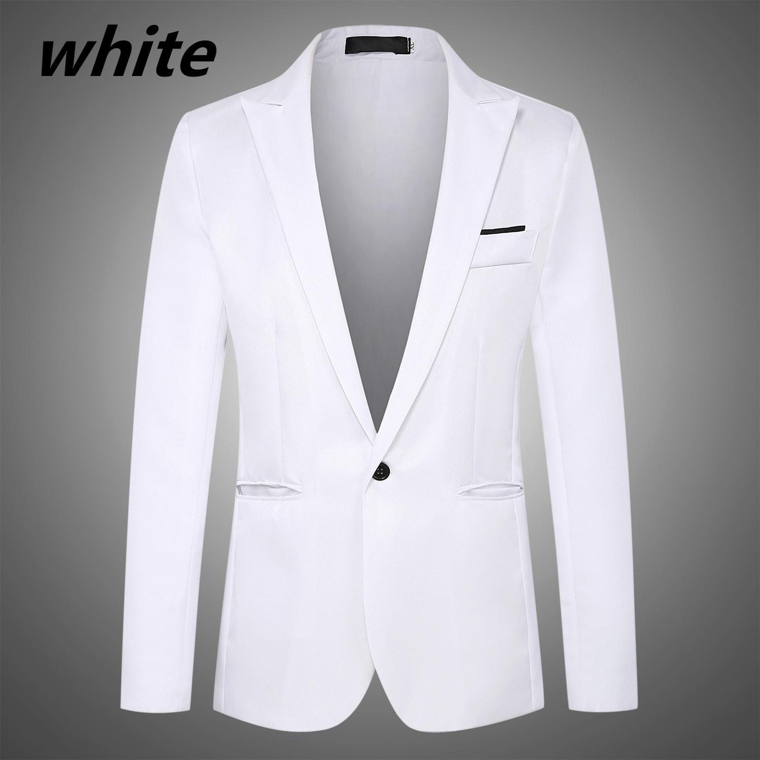 

Деловой костюм и костюм для отдыха Lang Groomsman Wedding A Grain of Buckle Мужской костюм Пальто XXL белый