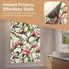 Pellicola per Vetri Colorati Privacy, Adesivi Murali Floreali per Finestre, Adesivi Floreali Strappabili Blocca-UV per Arredamento Camera da Letto, Soggiorno, Ufficio