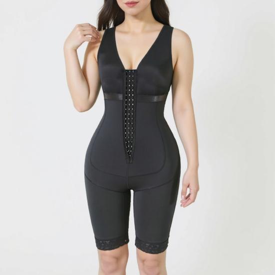 Tummy Control Shapewear Hip Lifting Body Shaper Front-Clasp Bodysuit Shaper Postpartum Control Belt Adjustable Waist Trainer