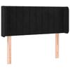 VidaXL Tête de Lit à LED Meuble de Chambre à Coucher Accessoire de Lit Simple Tête de Cadre de Lit Intérieur Noir 3123506