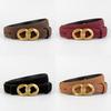 Genuine Twolayer Leather Belt For Women With Pin Buckle And Versatile Fashion Accessory