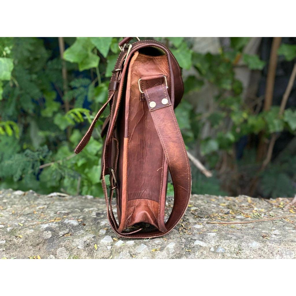 Leather Handmade Laptop Bag Satchel Messenger Handmade Bag Men's Women's