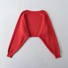 Women's Stretchy Knit Cardigan Vest & High-Waisted Wide-Leg Pants Set