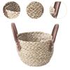 Woven Planter Basket with Handle Decorative Ornament Shopping Basket Plant Pot