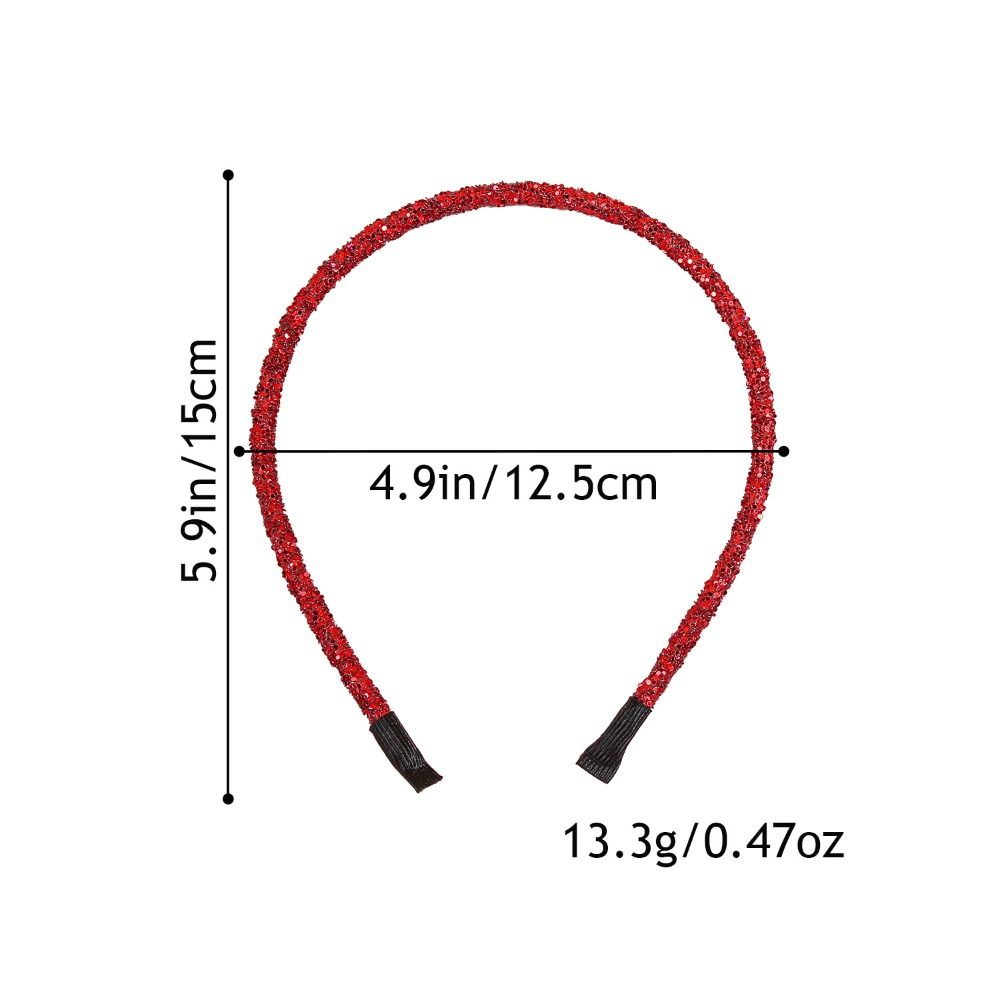 Sweet Sequin Headband Colorful Glitter Hair Band Fashion Sequins Hair Hoop For Girls Women